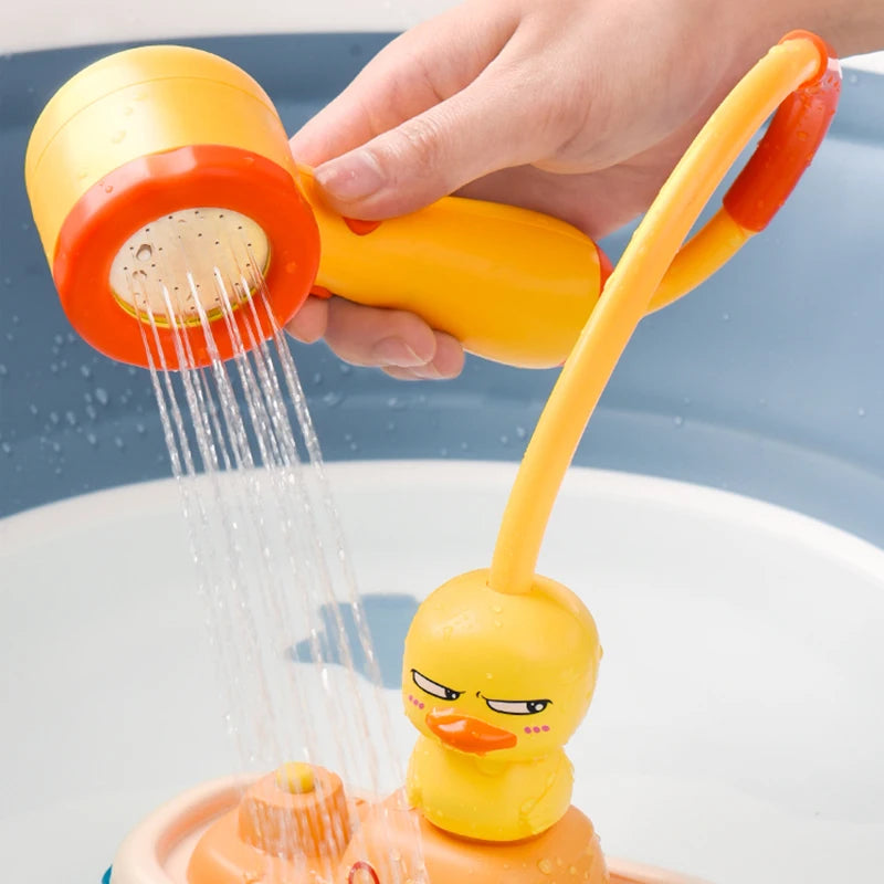 Baby Bath Toys Water Game Pirate Ship Duck Model Faucet Shower Electric Spray For Kids Swimming Bathroom Children Gifts