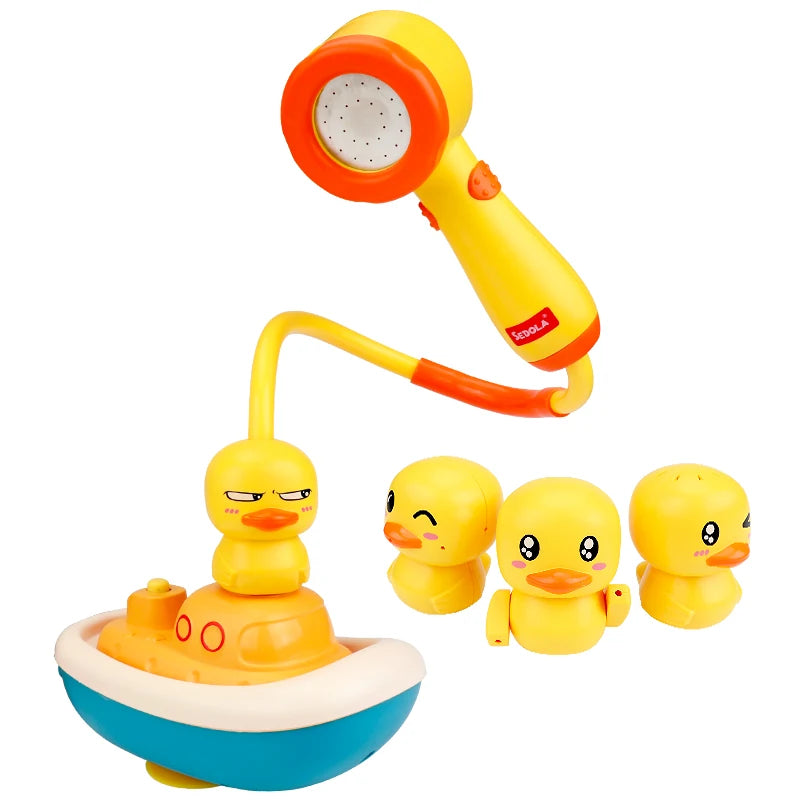 Baby Bath Toys Water Game Pirate Ship Duck Model Faucet Shower Electric Spray For Kids Swimming Bathroom Children Gifts