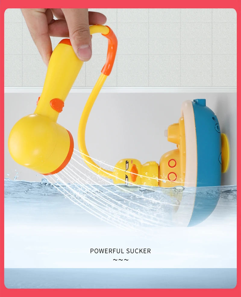 Baby Bath Toys Water Game Pirate Ship Duck Model Faucet Shower Electric Spray For Kids Swimming Bathroom Children Gifts
