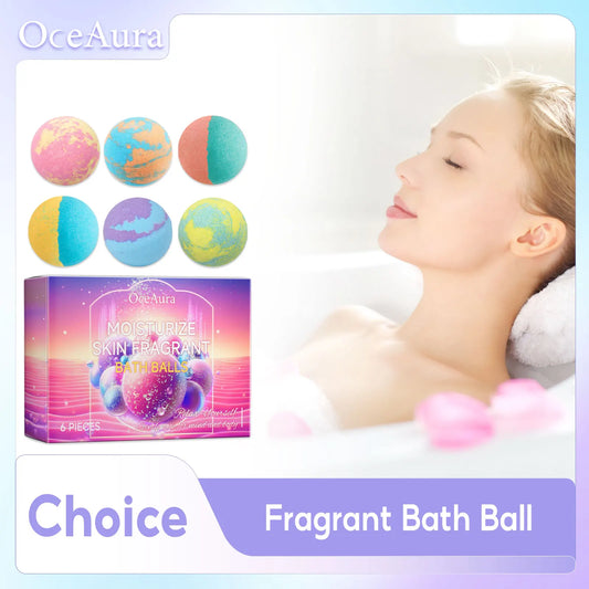 Bath Bombs For Children Adult Bathtub Bath Ball Persistent Fragrance Relieve Fatigue Stress Anxiety Relaxing Body Bath Bomb Set