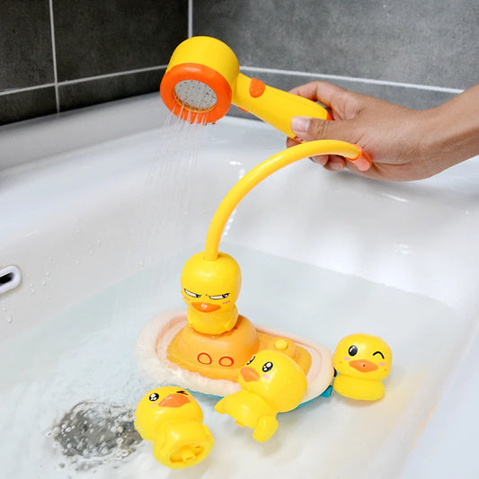 Baby Bath Toys Water Game Pirate Ship Duck Model Faucet Shower Electric Spray For Kids Swimming Bathroom Children Gifts