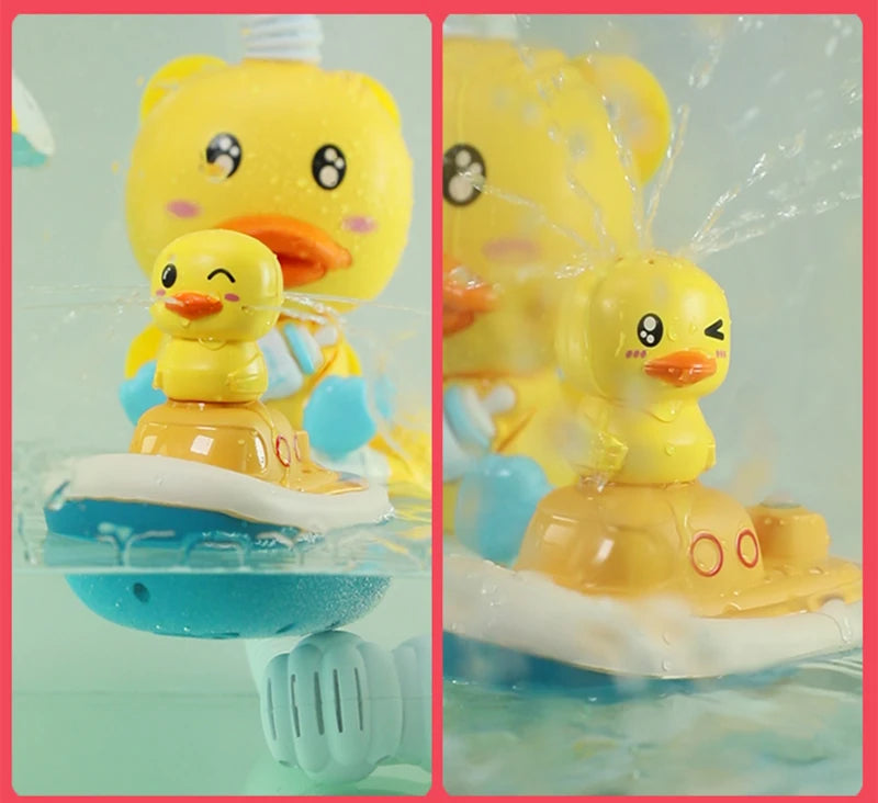 Baby Bath Toys Water Game Pirate Ship Duck Model Faucet Shower Electric Spray For Kids Swimming Bathroom Children Gifts