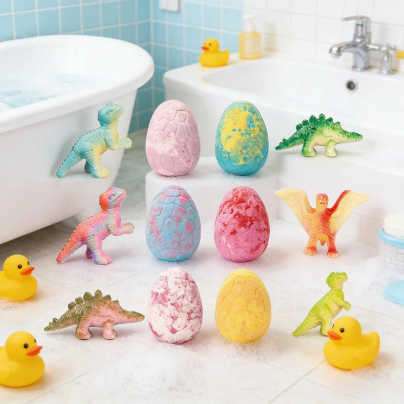 *Kids Surprise Bath Bomb: Hidden Random Toy + Immersive Bubble Bath, Safe Formula Non-Drying, Gentle Skin Care & Fun