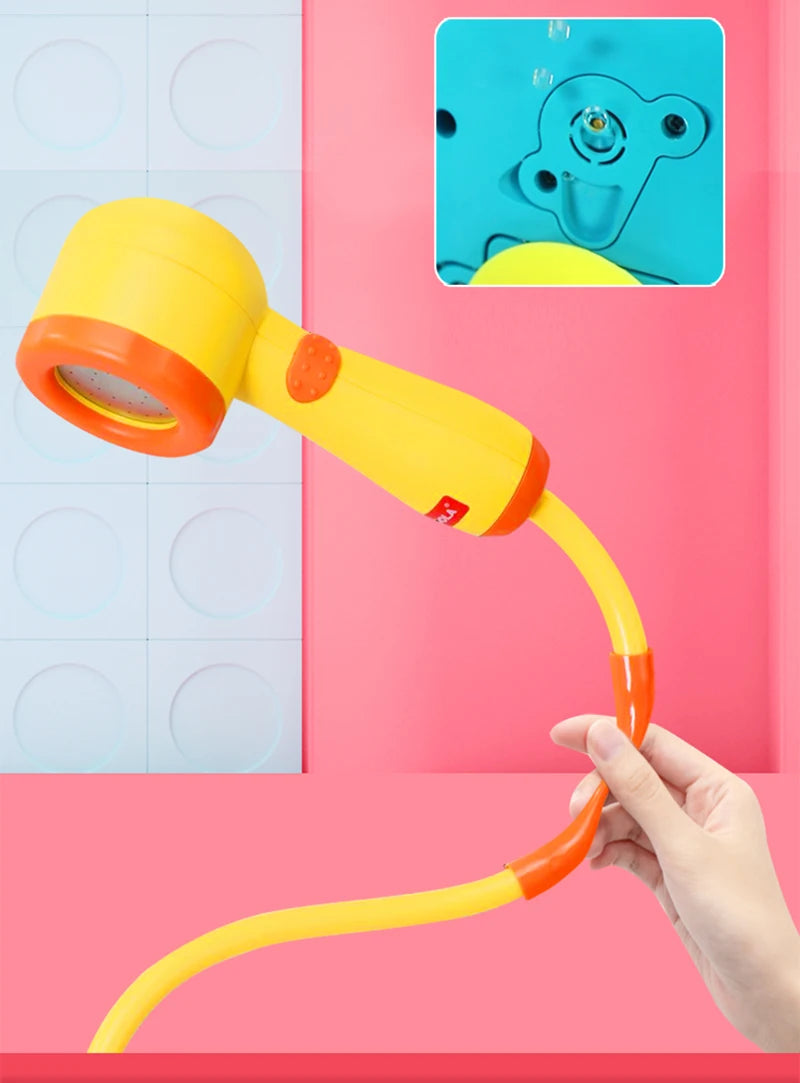 Baby Bath Toys Water Game Pirate Ship Duck Model Faucet Shower Electric Spray For Kids Swimming Bathroom Children Gifts