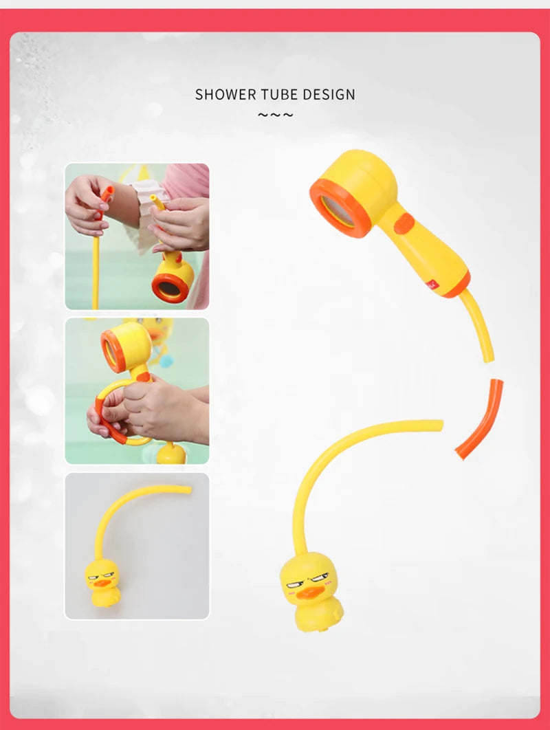 Baby Bath Toys Water Game Pirate Ship Duck Model Faucet Shower Electric Spray For Kids Swimming Bathroom Children Gifts